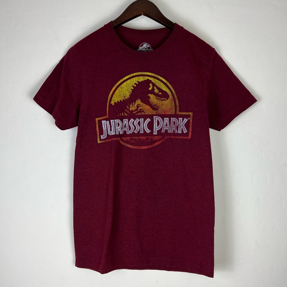 Jurassic Park Maroon T Shirt Size Small